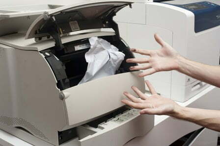 Lỗi máy giấy bị kẹt hoặc cuộn hoặc scan nhiều lần cùng một lúc