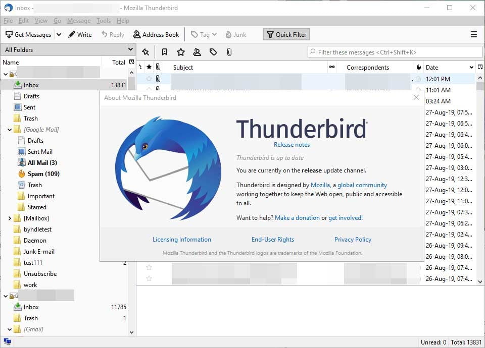 Phần mềm quản lý email tối ưu cho người dùng Mozilla Thunderbird 
