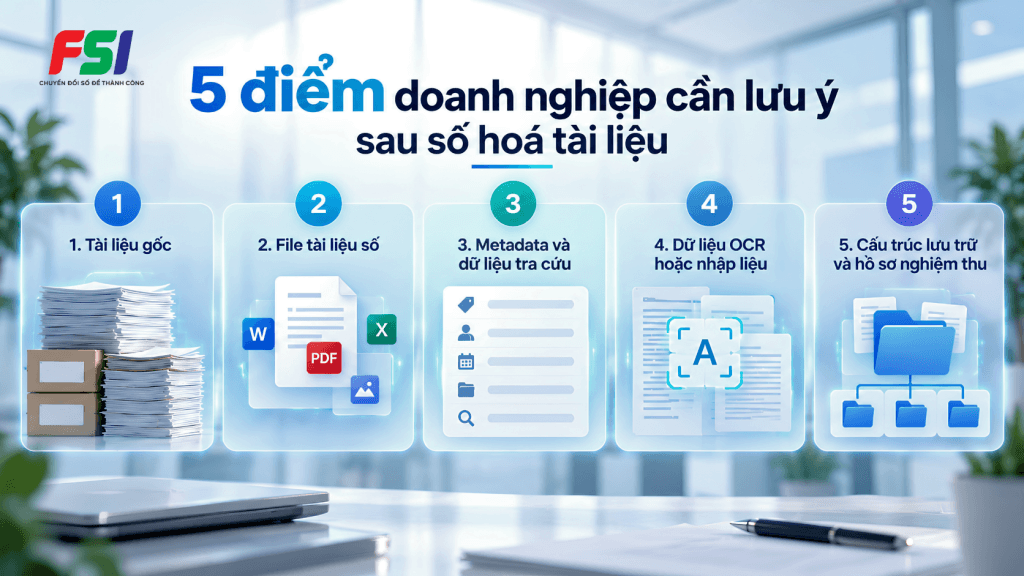 Các điểm doanh nghiệp cần lưu ý sau số hoá