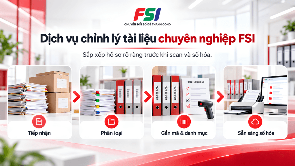 Dịch vụ chỉnh lý tài liệu lưu trữ FSI