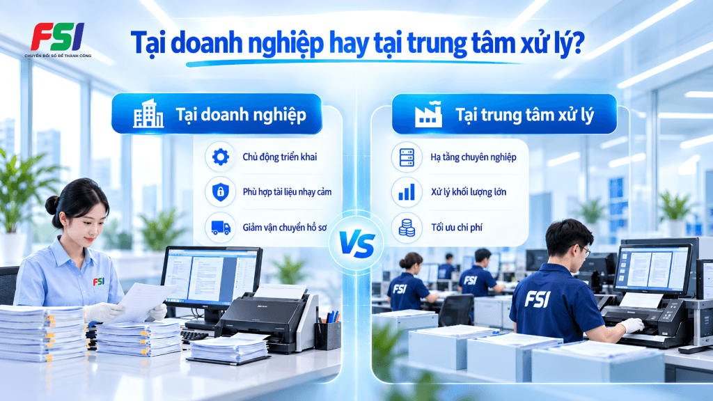 Nơi triển khai scan tài liệu