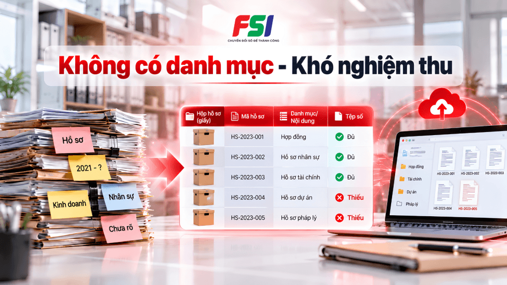Thiếu danh mục đối chiếu