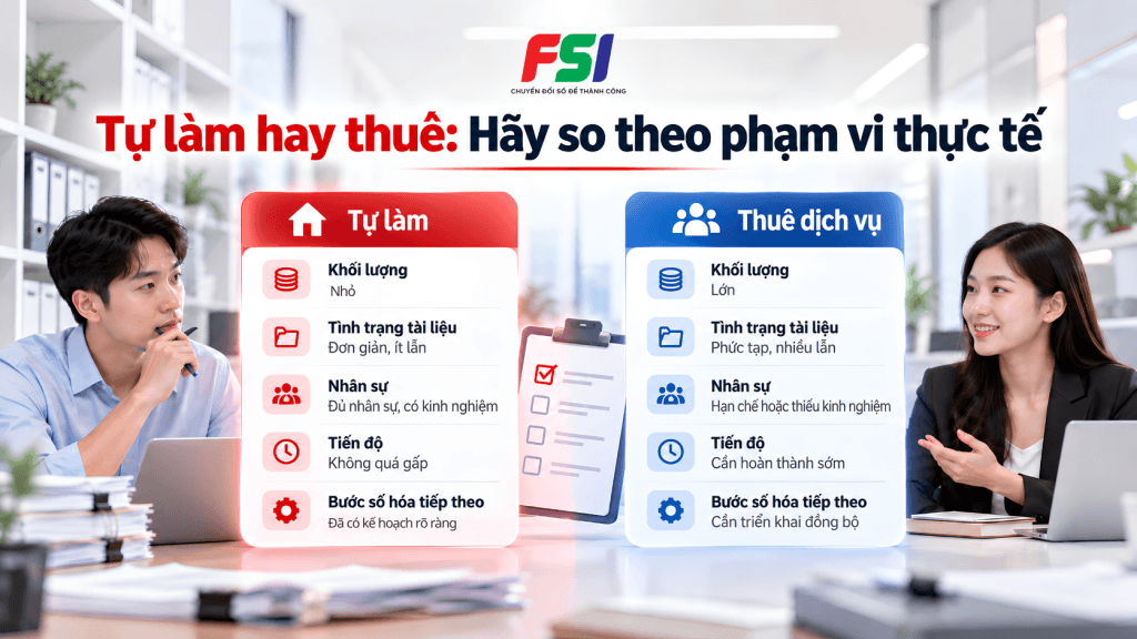 Tự làm hay thuê dịch vụ