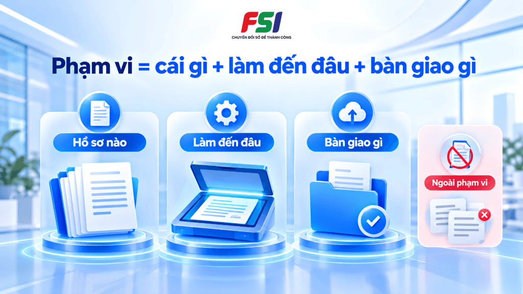 Phạm vi số hoá tài liệu