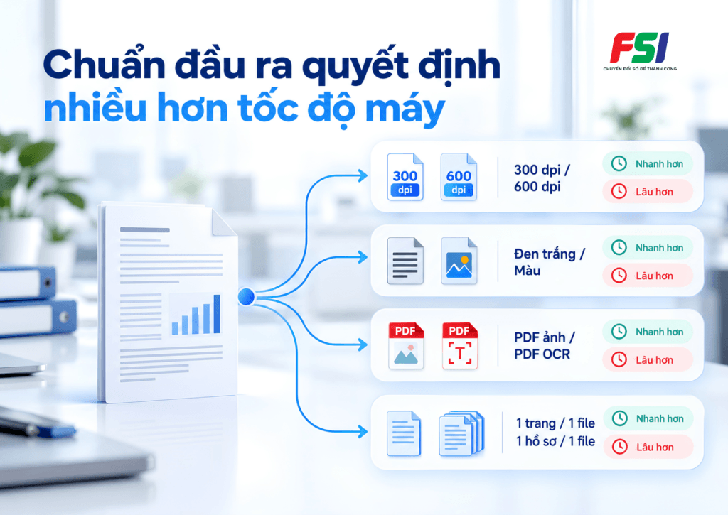 Chuẩn đầu ra ảnh hưởng đến tiến độ scan tài liệu