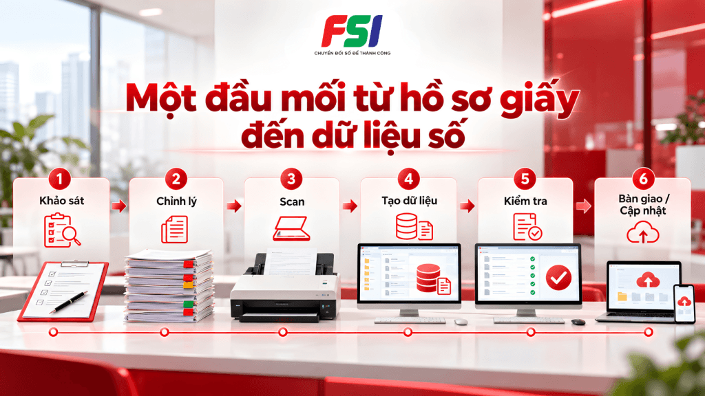 Quy trình số hoá hồ sơ đảng viên
